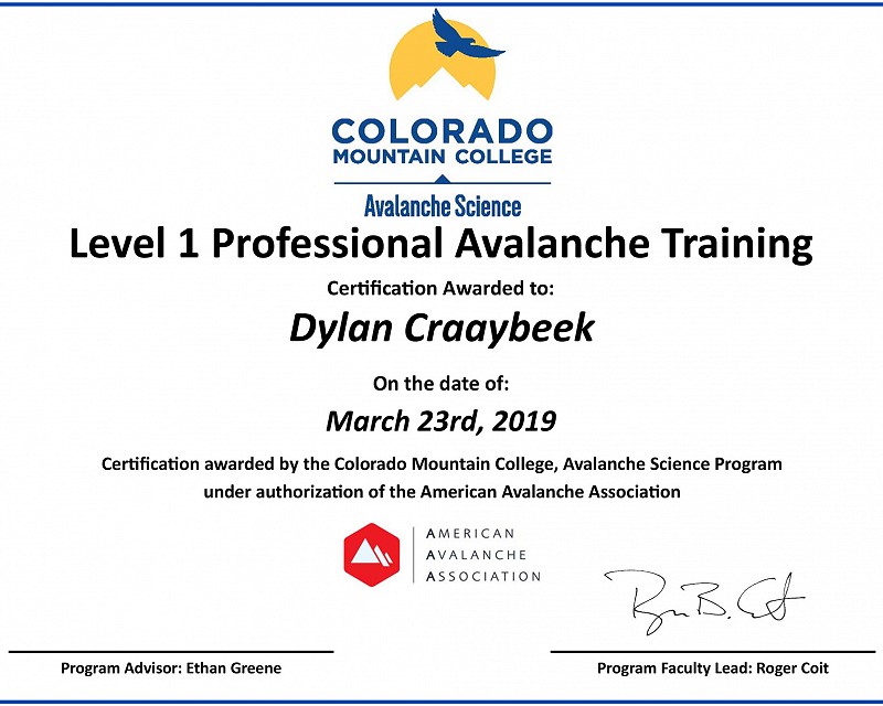 Pro 1 Certification